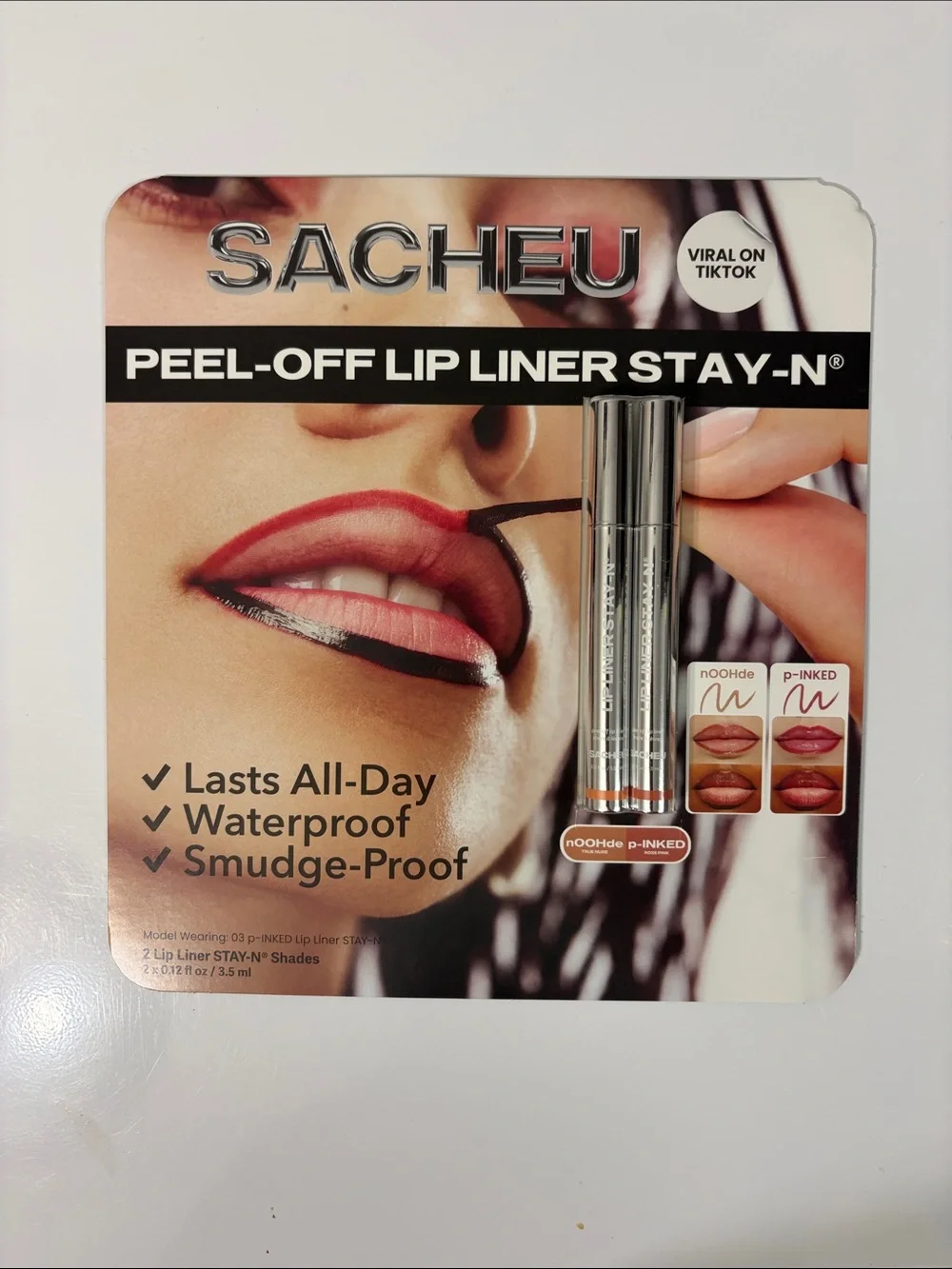 SACHEU Peel-off Lip Liner STAY-N Duo Pack